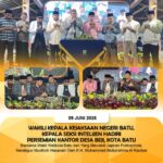 WAKILI KAJARI BATU, KASI INTELIJEN KEJARI BATU HADIRI PERESMIAN KANTOR DESA BEJI, KOTA BATUPad h