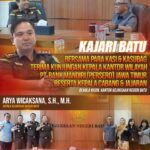 KAJARI BATU BESERTA PARA KASI DAN KASUBAG TERIMA KUNJUNGAN KAKANWIL PT. BANK MANDIRI (PERSERO) J