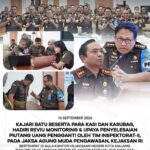 KAJARI BATU BESERTA PARA KASI-KASUBAG HADIRI REVIU MONITORING & UPAYA PENYELSAIAN PIUTANG UANG P