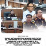 KAJARI BATU, KASI PIDUM & JAKSA FASILITATOR KEJARI BATU LAKSANAKAN EKSPOSE RJ MANDIRI KEPADA WAK